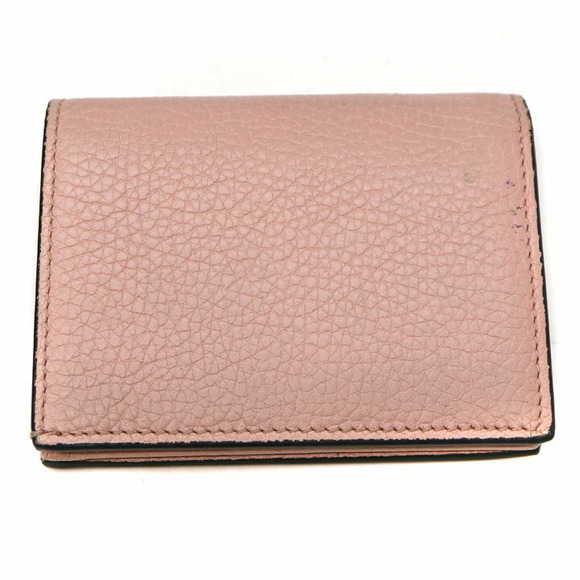 Gucci Bee Bifold Wallet Leather Pink Animalier - Picture 1 of 6